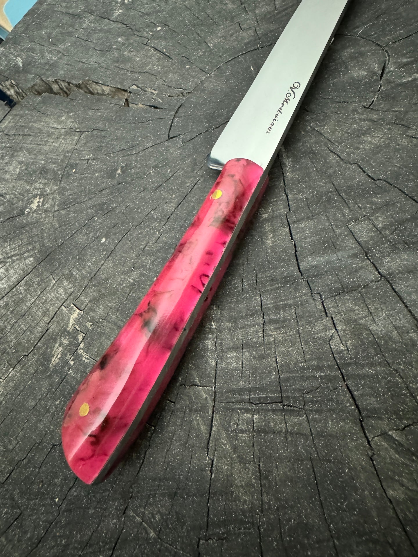 8" Chimango Knife, Custom Block, SS440 - 200mm