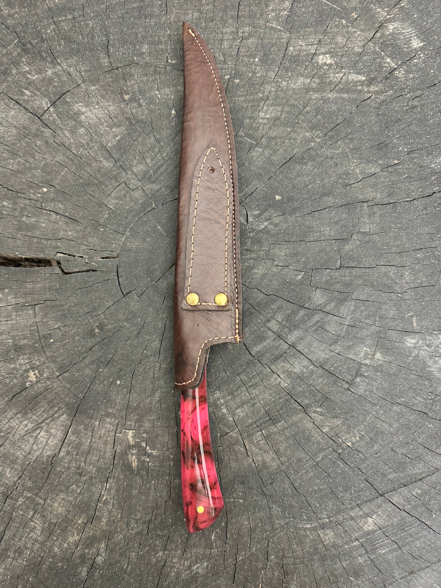 8" Chimango Knife, Custom Block, SS440 - 200mm