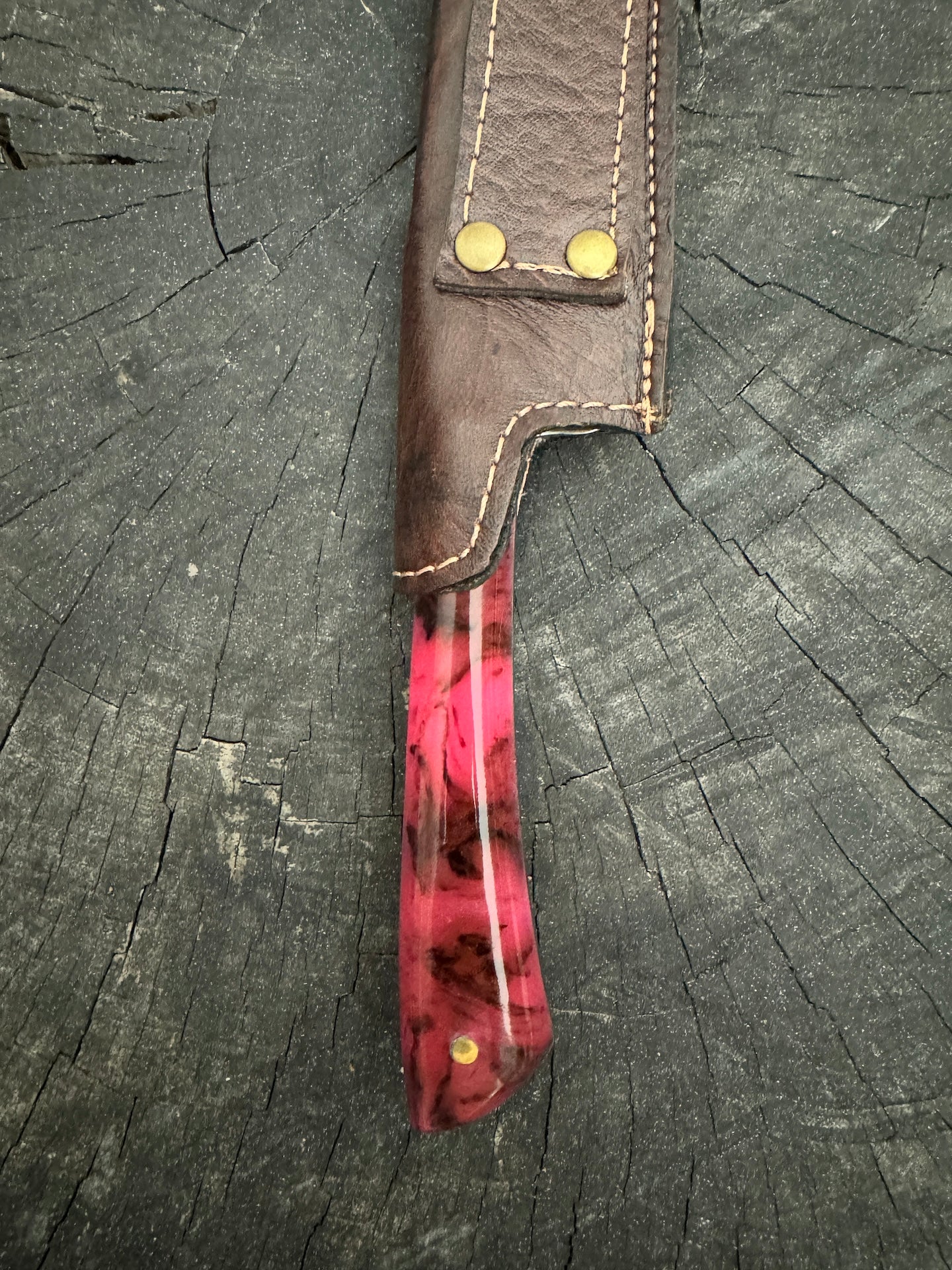 8" Chimango Knife, Custom Block, SS440 - 200mm