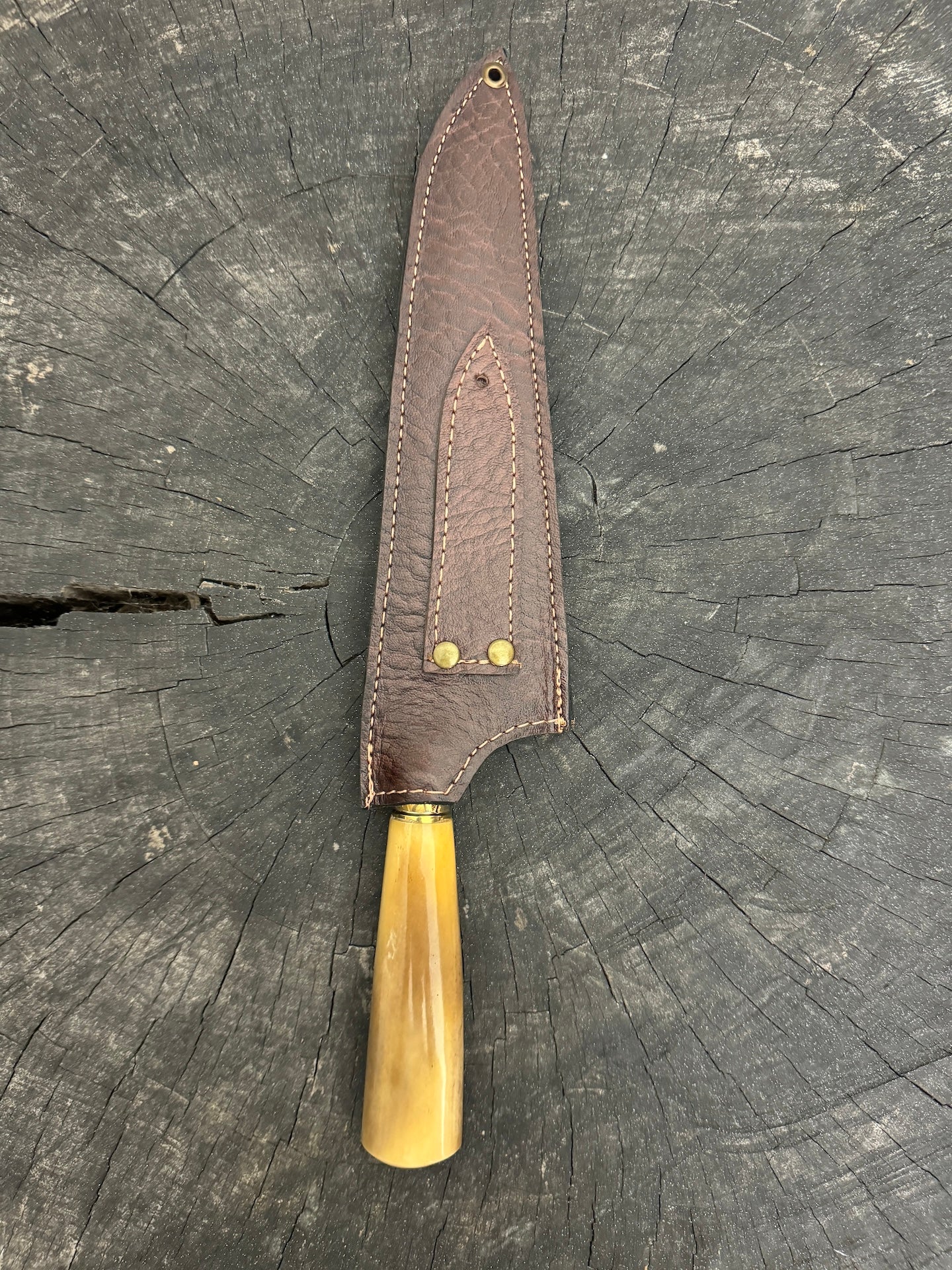 8" Branca Knife, Ostrich Bone, SS440 - 210mm