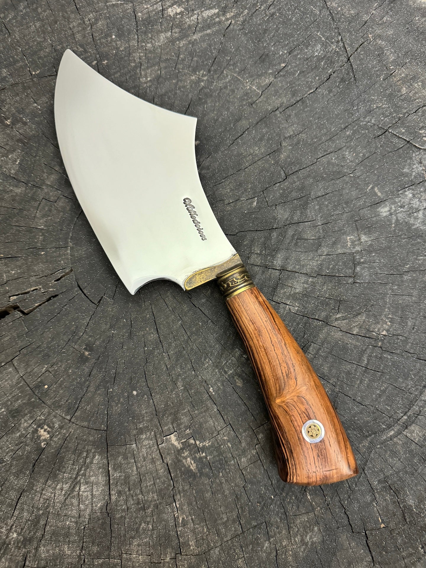 7" Cutelo Wild Cleaver, Native Hardwood, SS440 - 180mm