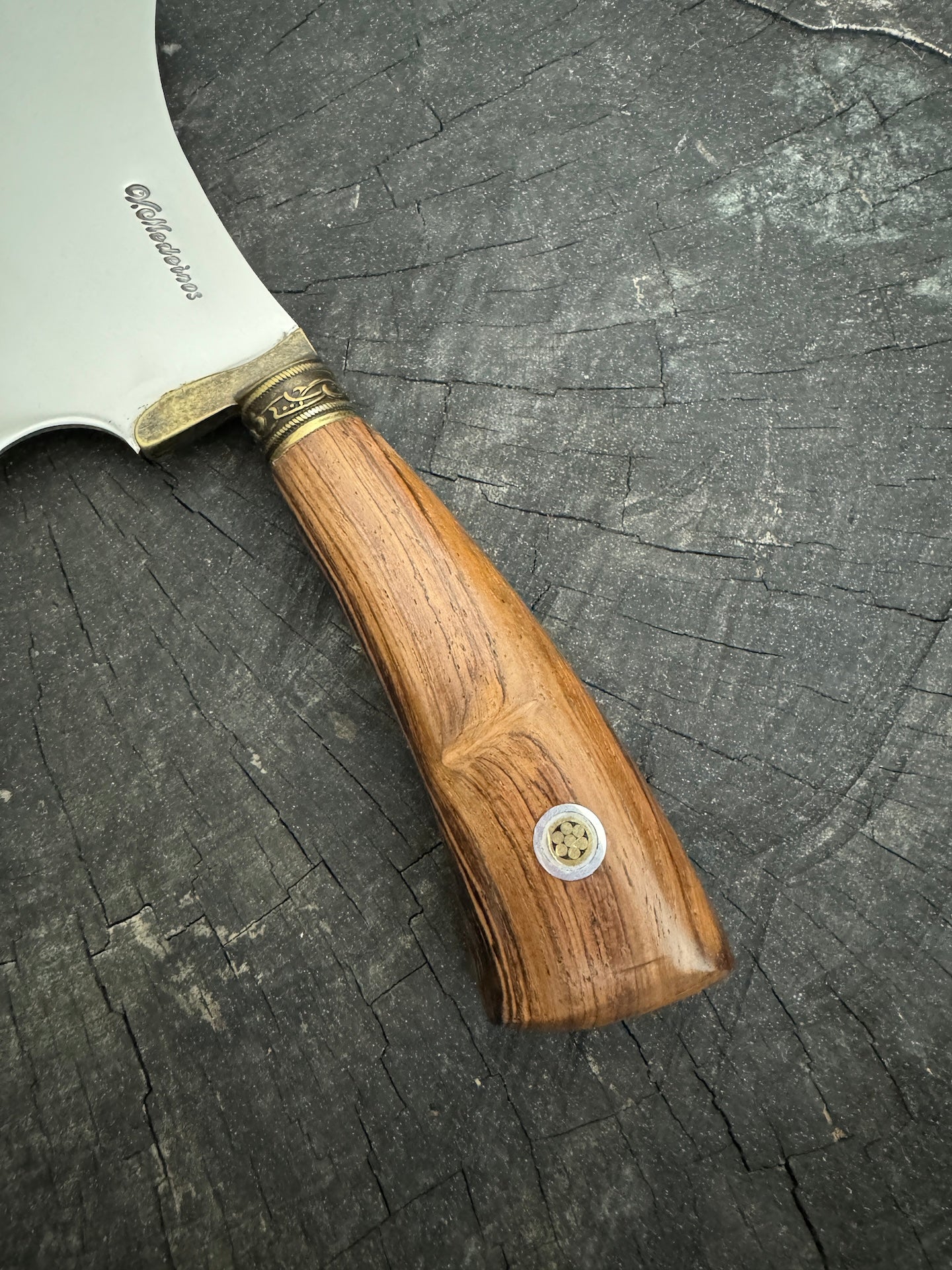 7" Cutelo Wild Cleaver, Native Hardwood, SS440 - 180mm