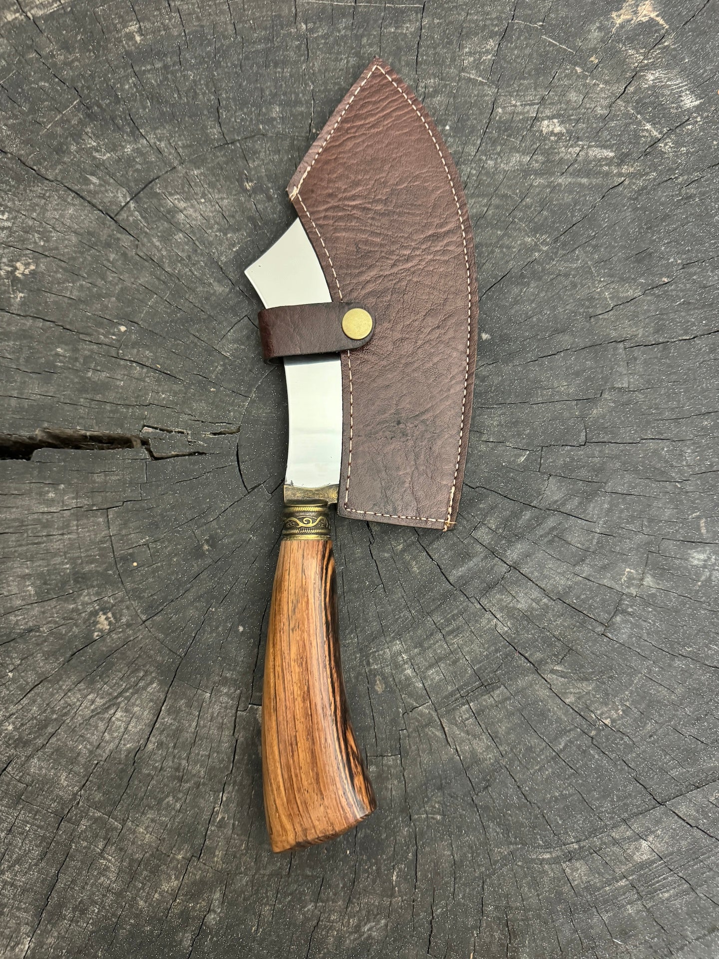 7" Cutelo Wild Cleaver, Native Hardwood, SS440 - 180mm