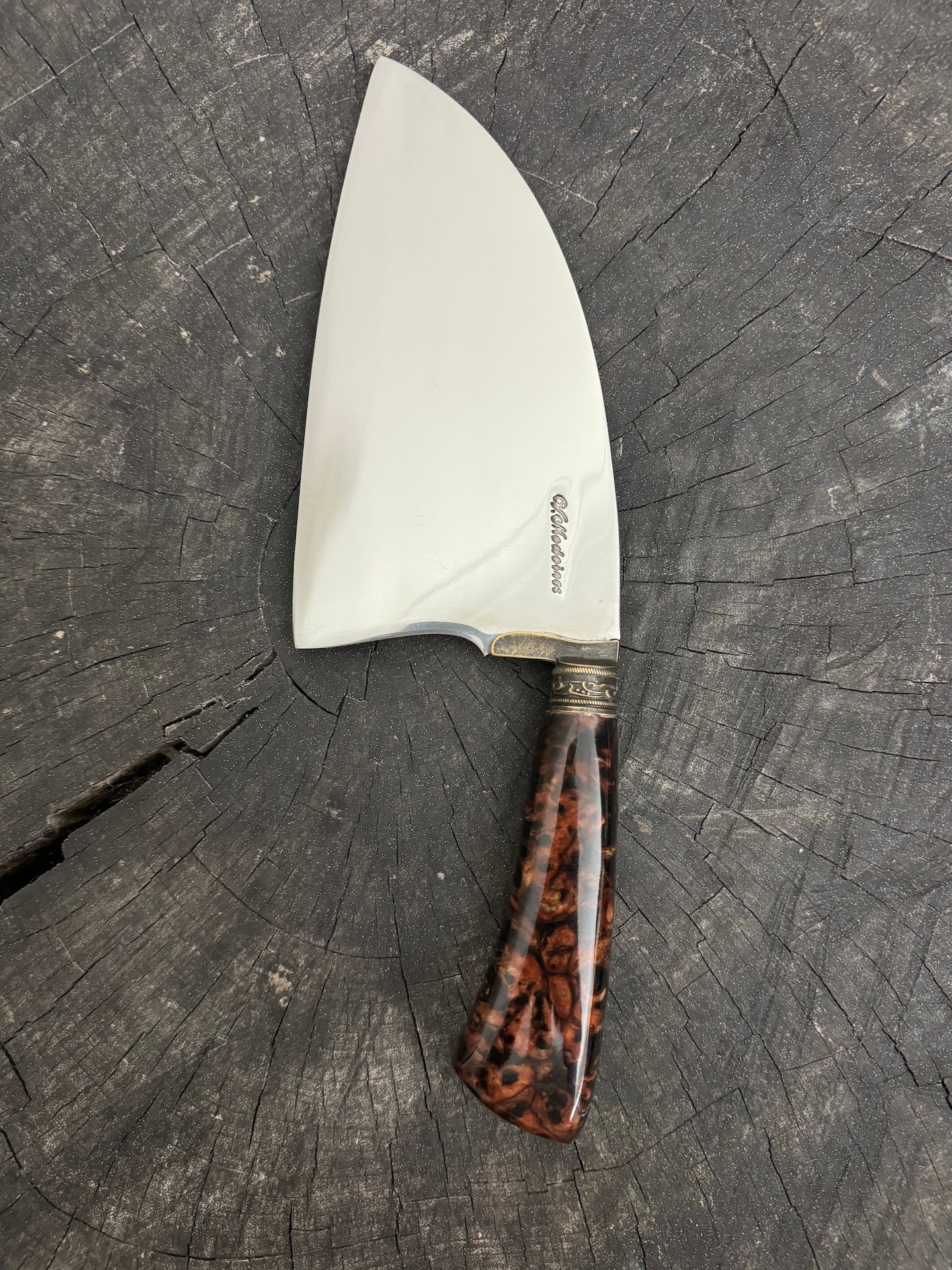 8" Cutelo / Cleaver, Custom Block, SS440 - 190mm