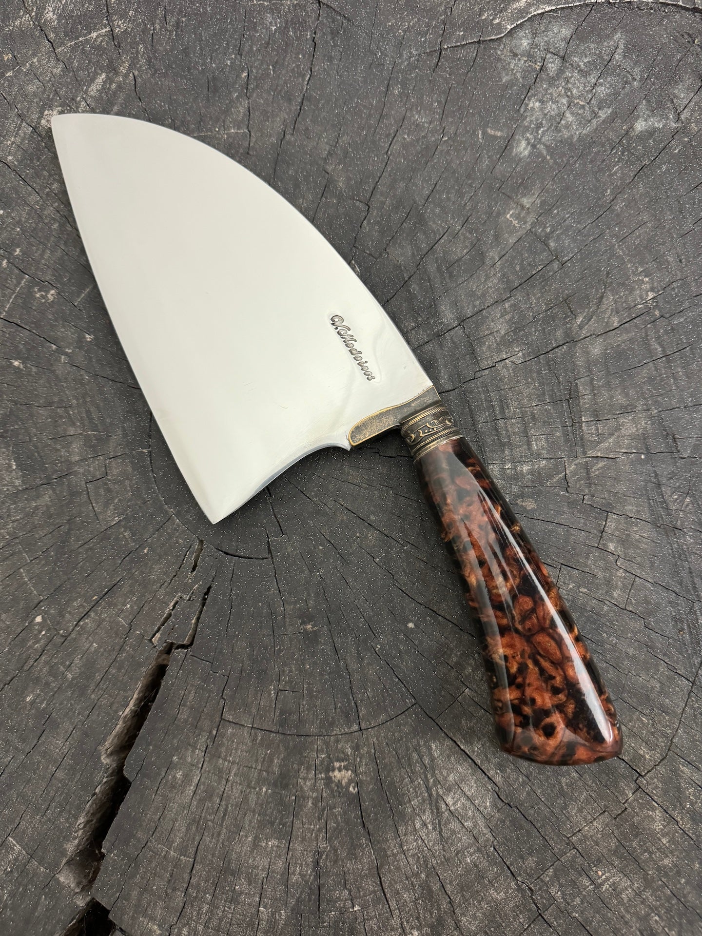 8" Cutelo / Cleaver, Custom Block, SS440 - 190mm