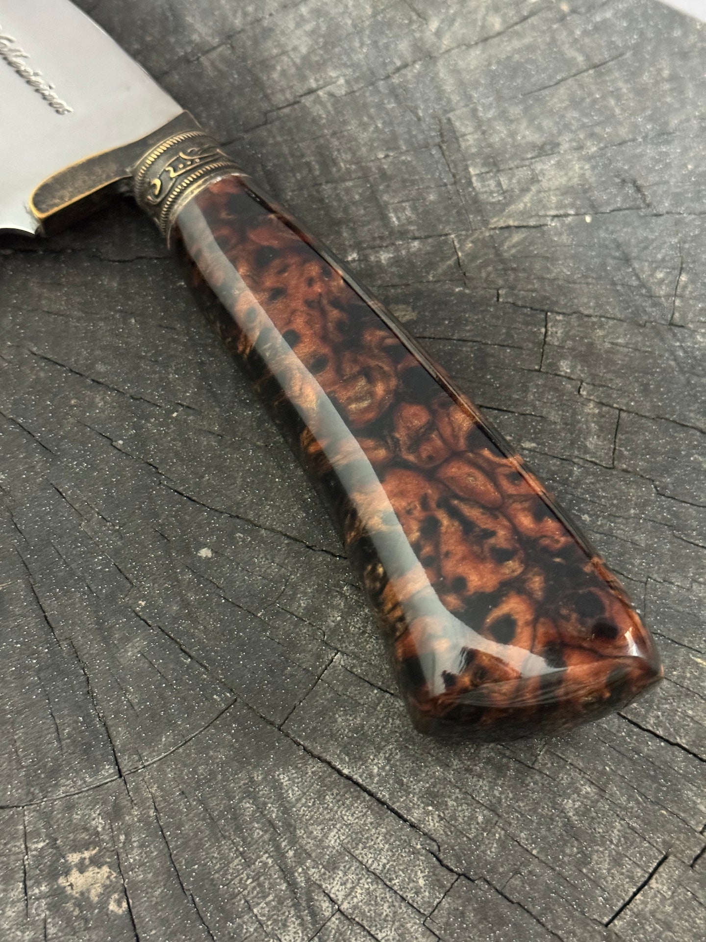 8" Cutelo / Cleaver, Custom Block, SS440 - 190mm