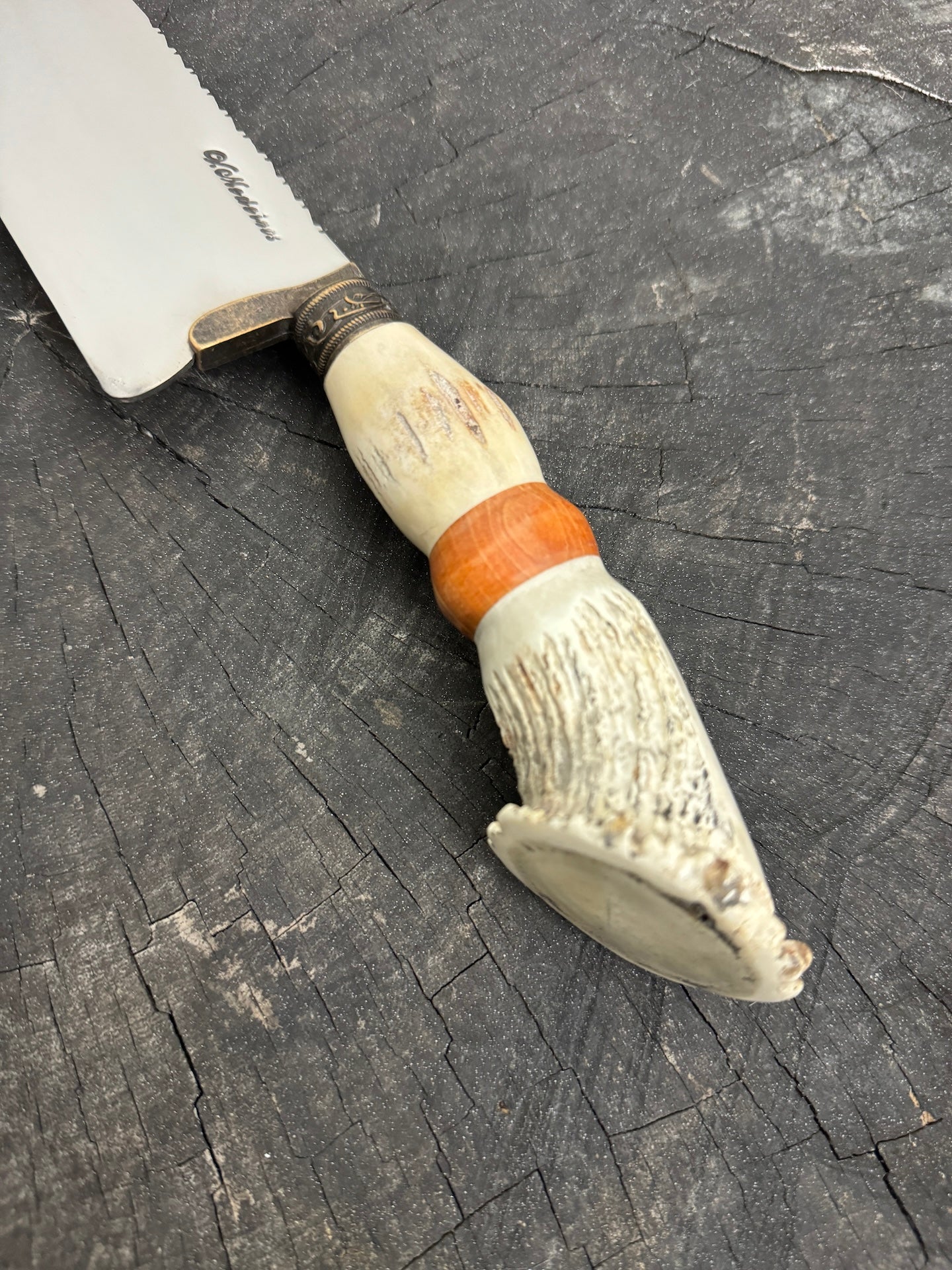 8" Picanha Chef Knife, Deer Antler, SS440 - 200mm