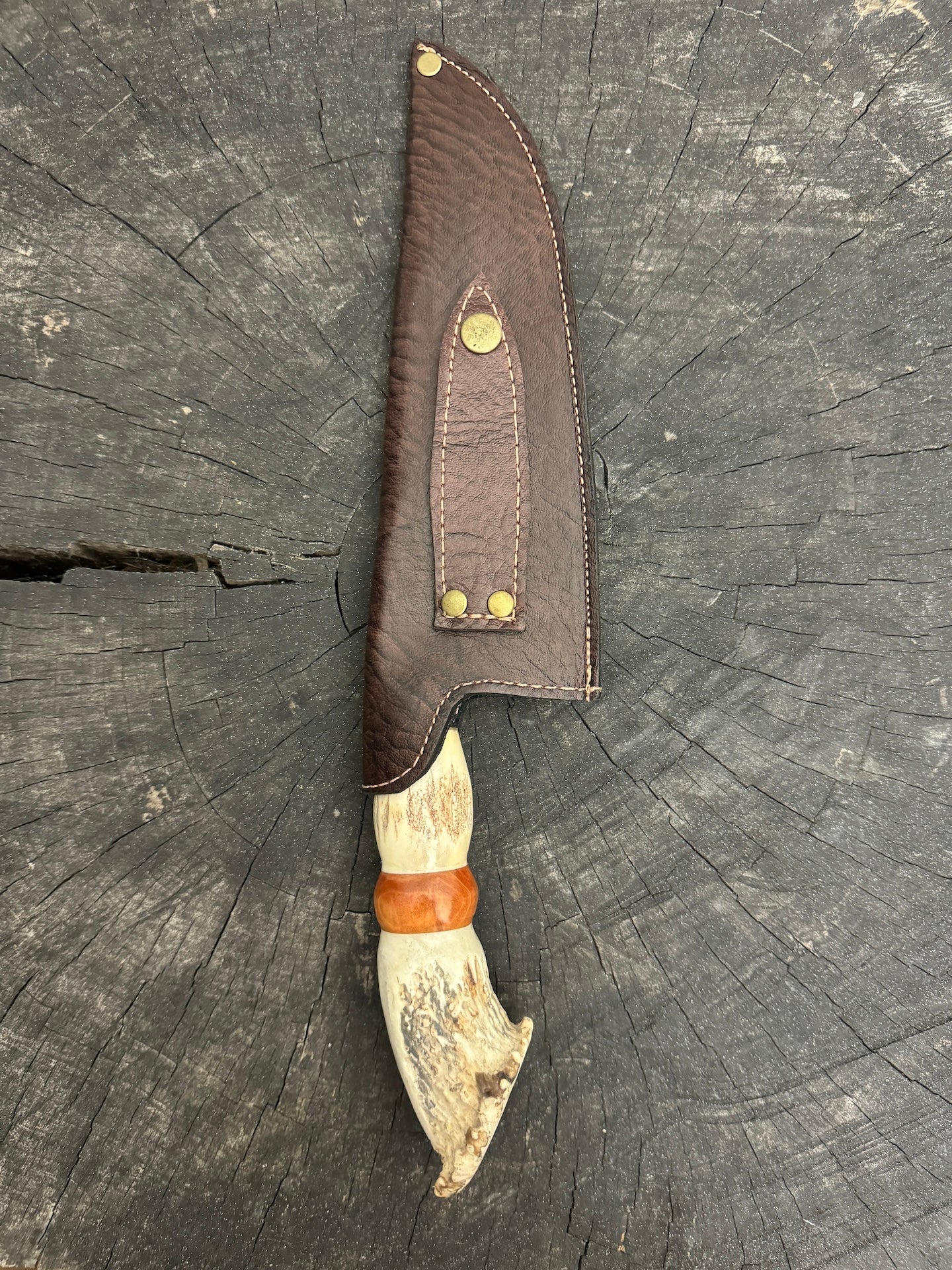 8" Picanha Chef Knife, Deer Antler, SS440 - 200mm