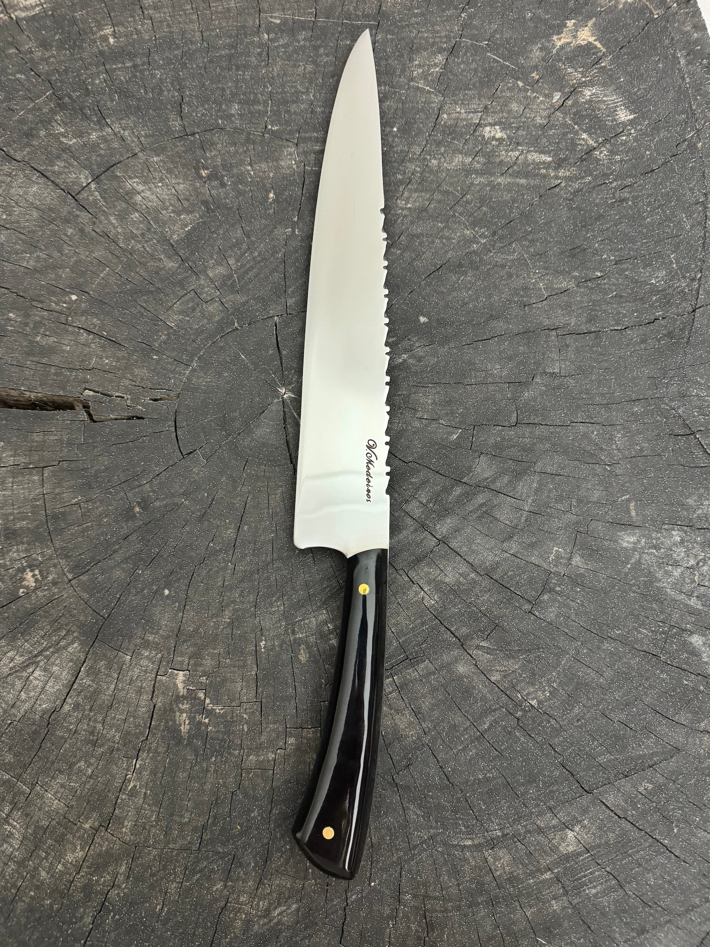 10" Full Tang Chef Knife, Custom Block, SS440 - 250mm