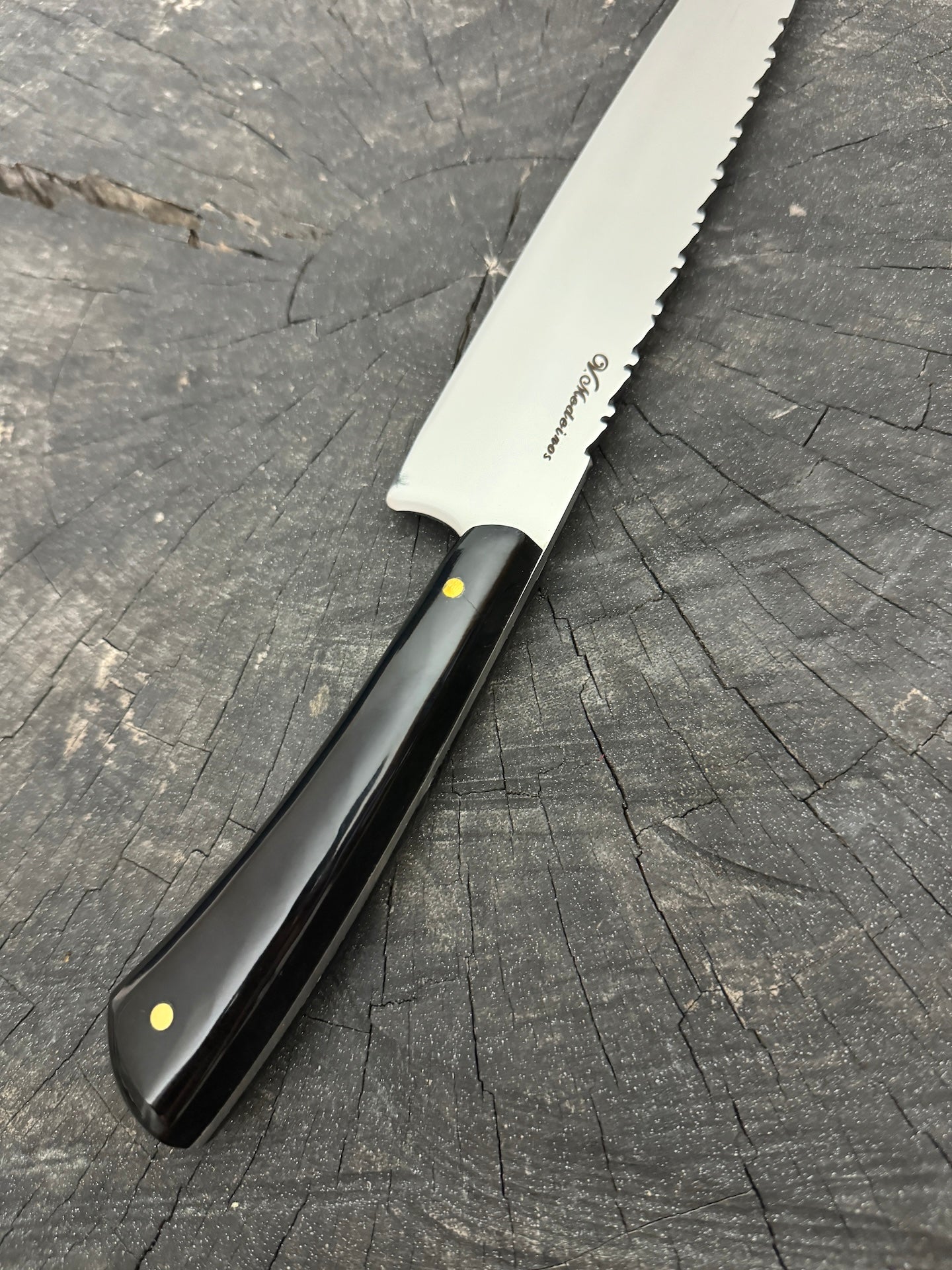 10" Full Tang Chef Knife, Custom Block, SS440 - 250mm