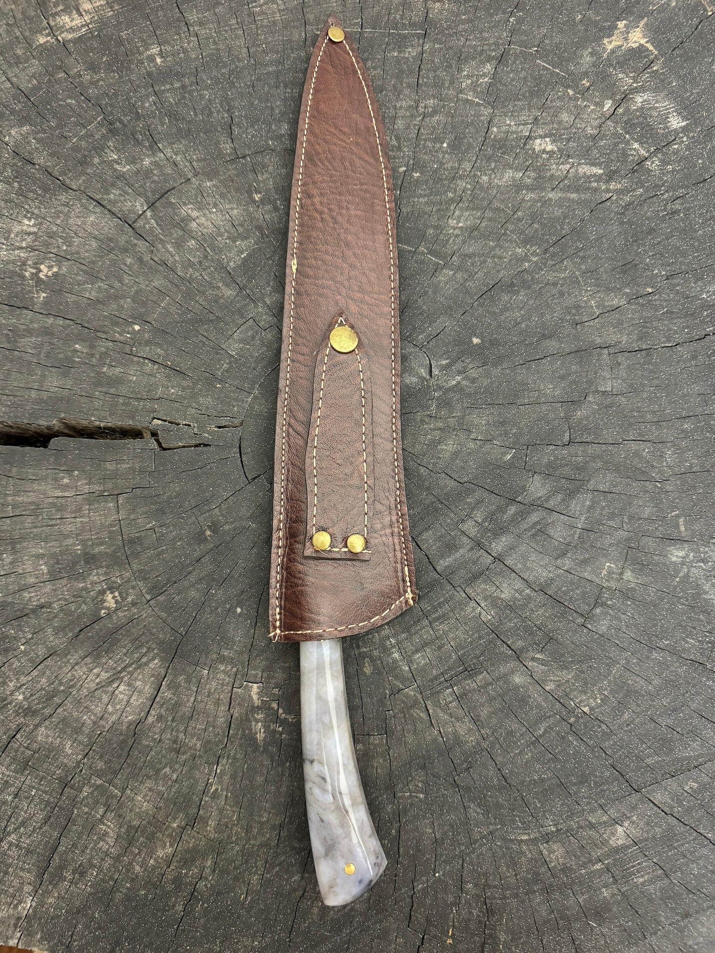 10" Full Tang Chef Knife, Custom Block, SS440 - 250mm