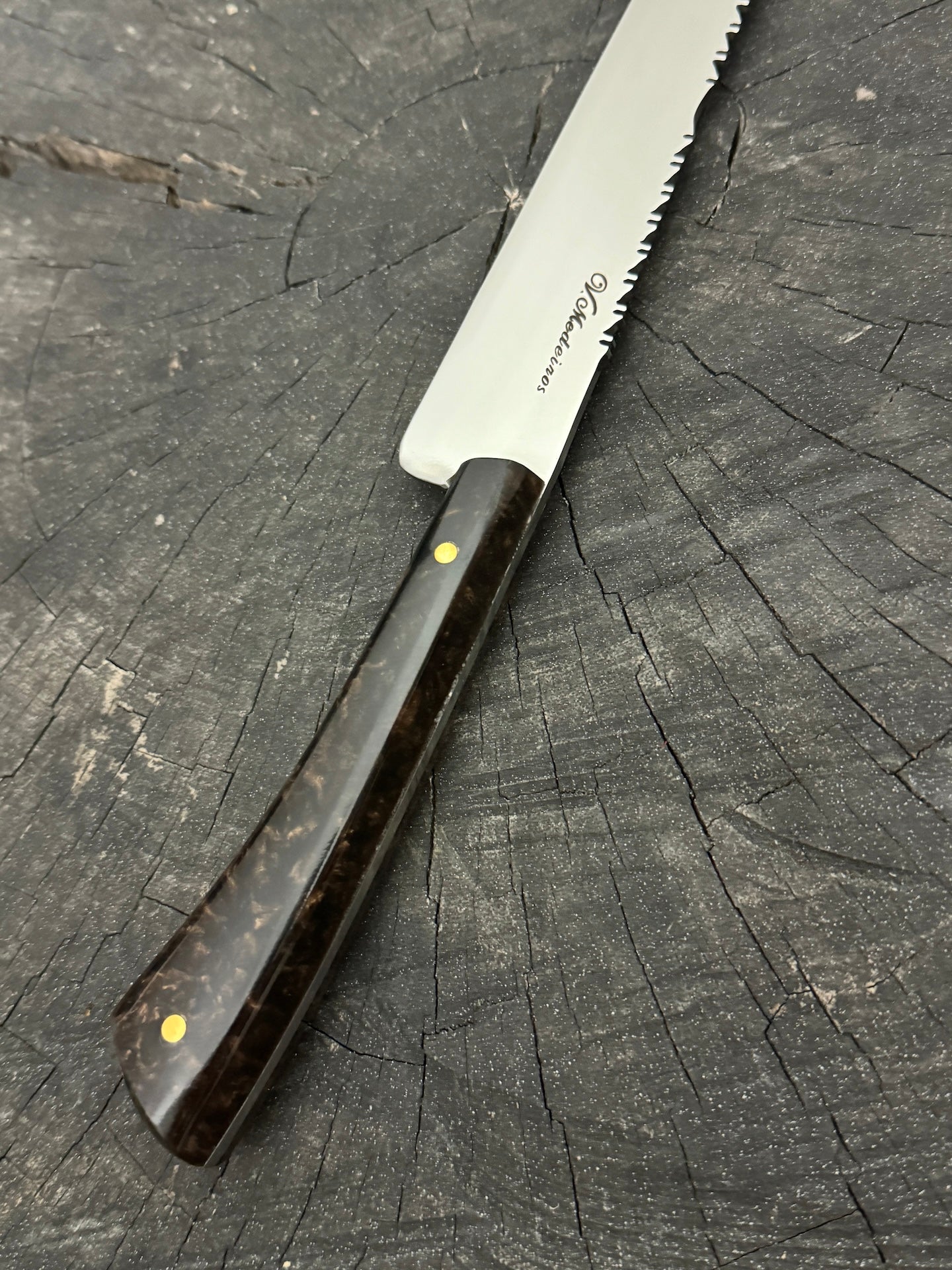 10" Chimango Full Tang Knife, Custom Block, SS440 - 250mm