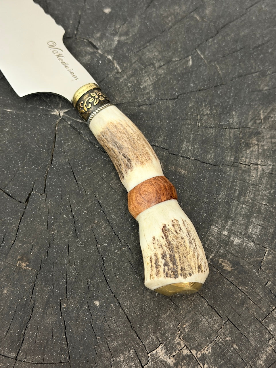 4” Skinner Knife, Deer Antler - SS420 - 105mm