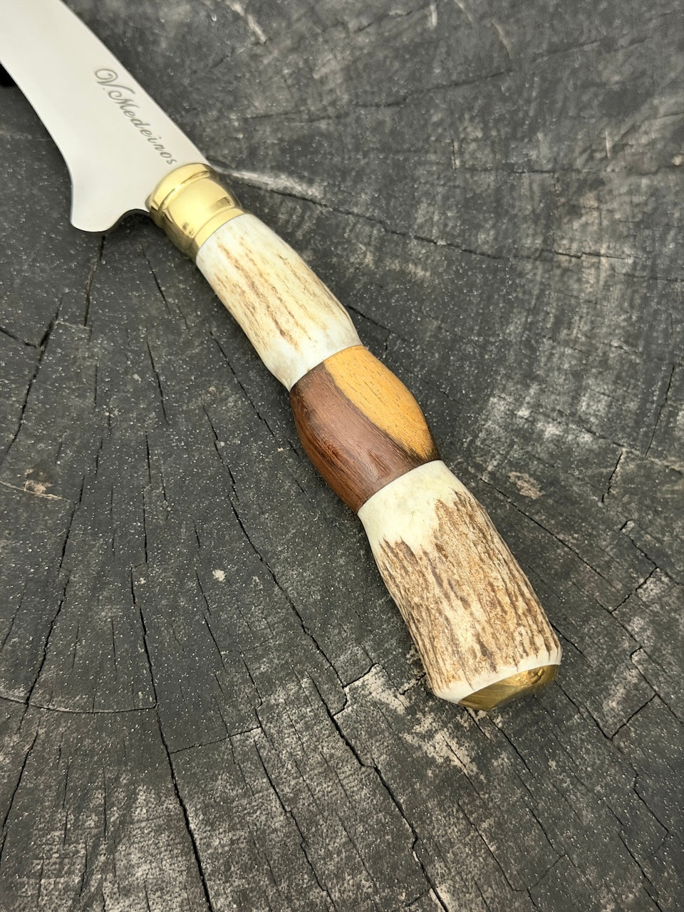 5" Boning Knife, Deer Antler, SS440 - 130mm