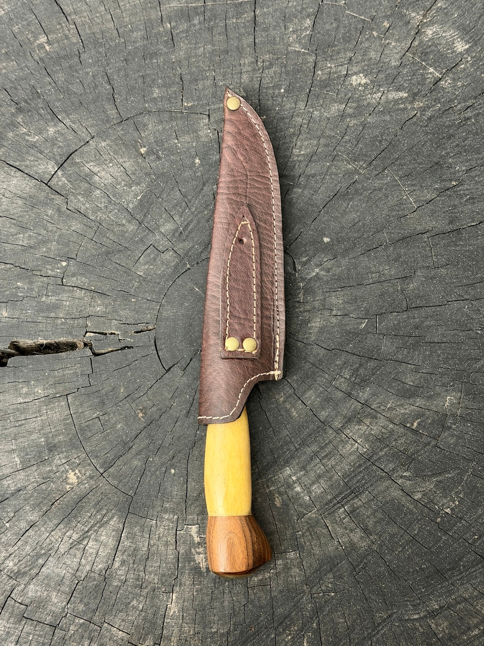 6" Utility Knife, Ostrich Bone, SS440 - 150mm