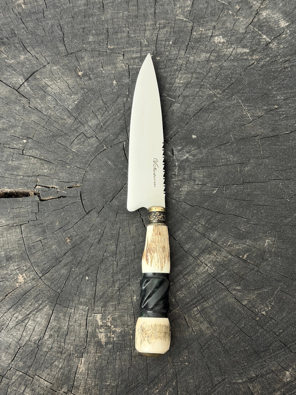 6" Utility Knife, Deer Antler, SS440 - 150mm