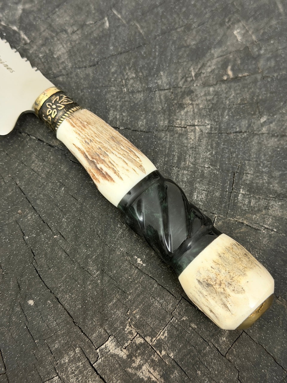 6" Utility Knife, Deer Antler, SS440 - 150mm