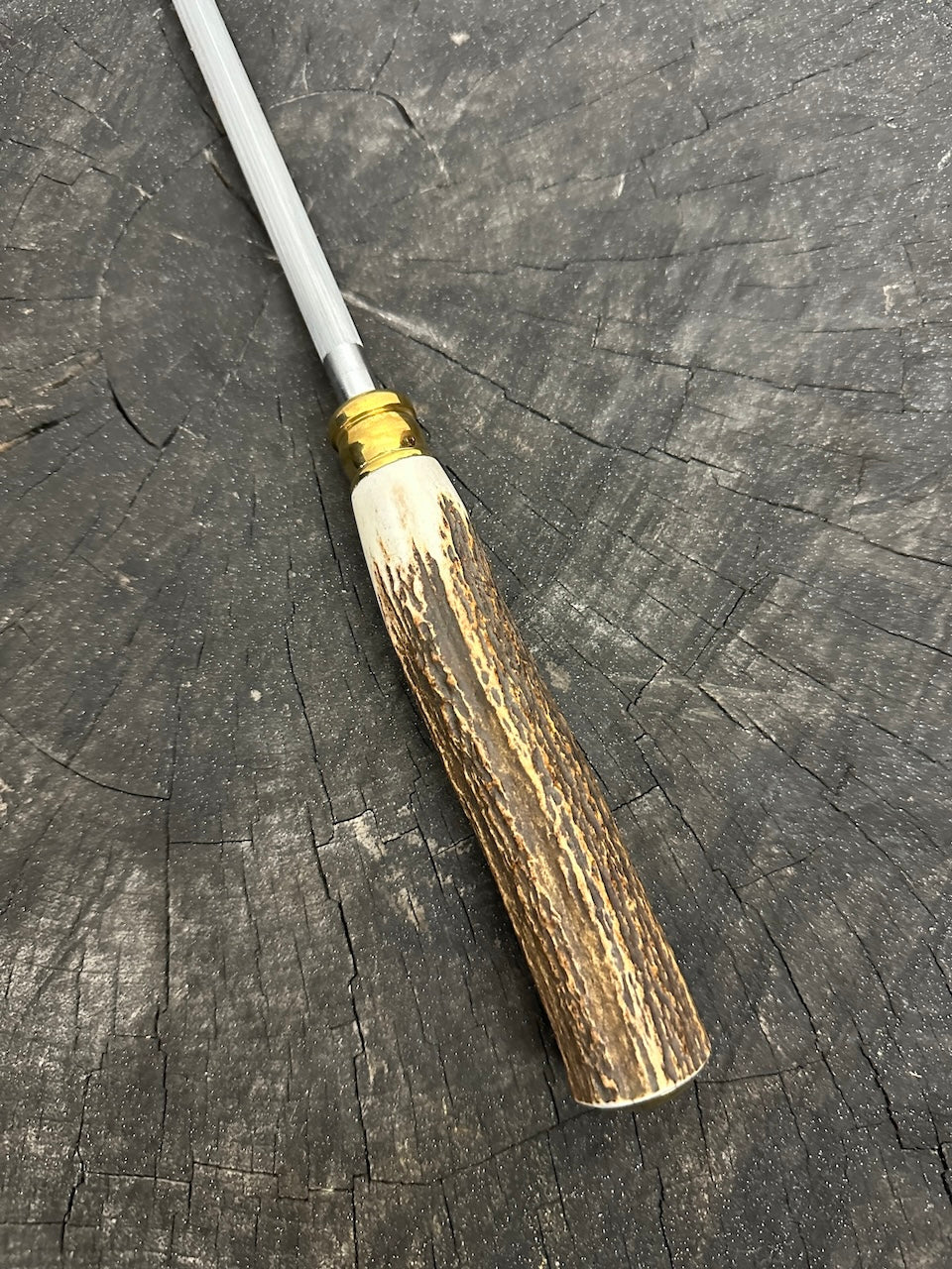 9" Sharpening Steel, Deer Antler, 230mm