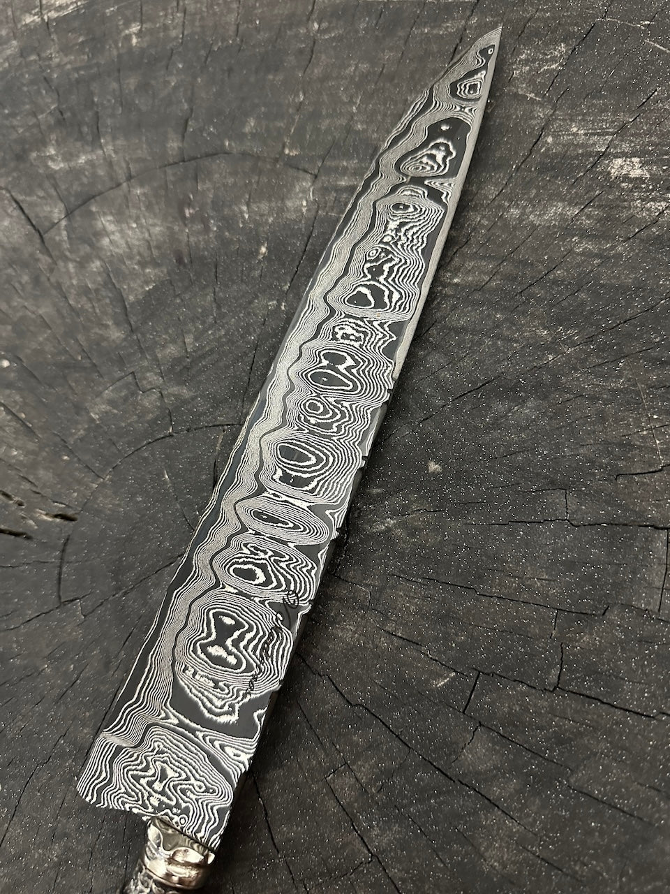 9" Damascus Chef Knife 180 Layers AH CS1095 15n20