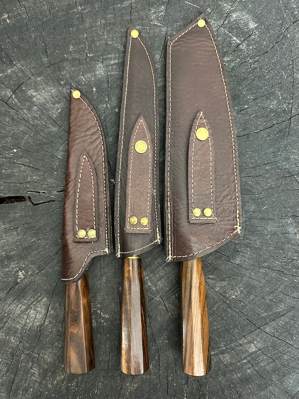 BBQ Knife Set, Jacaranda Hardwood, SS440 - 200mm
