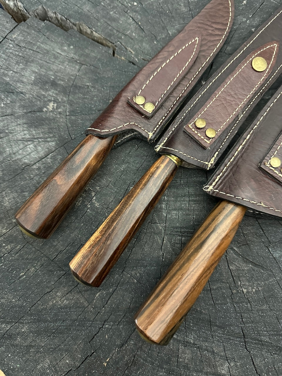 BBQ Knife Set, Jacaranda Hardwood, SS440 - 200mm