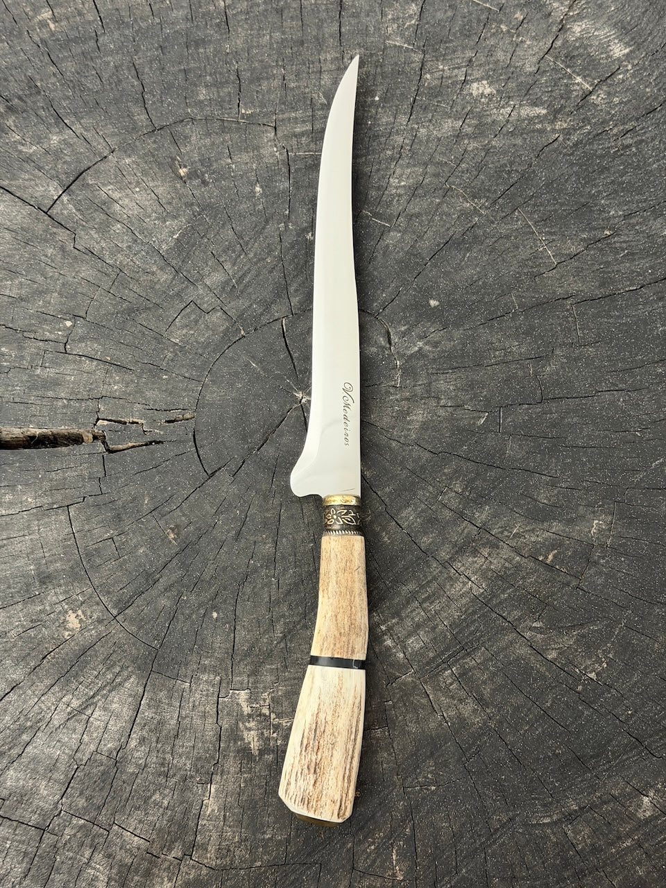 8" Boning Knife, Deer Antler, SS420 - 200mm