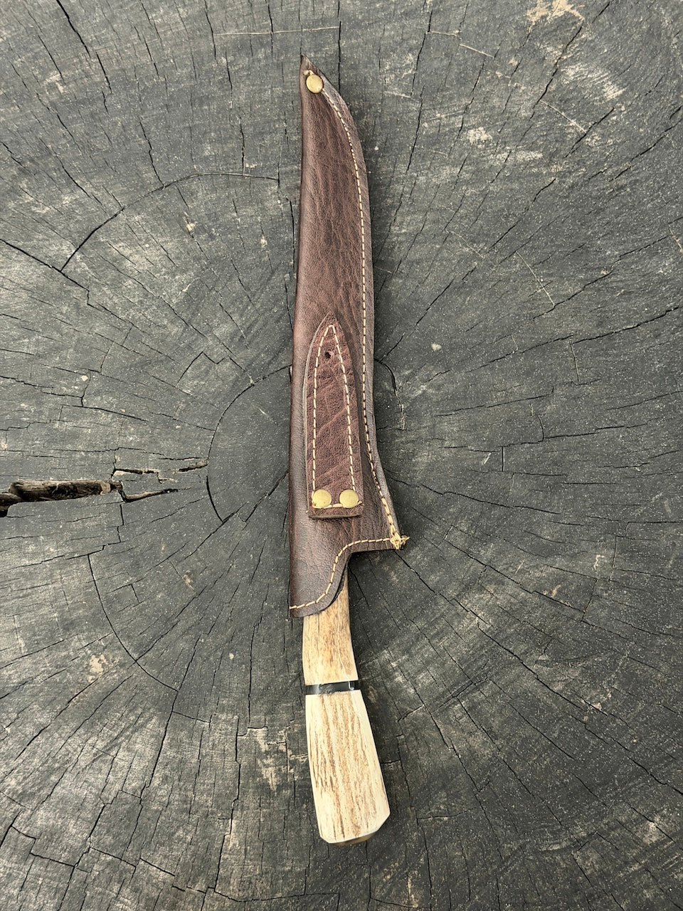 8" Boning Knife, Deer Antler, SS420 - 200mm