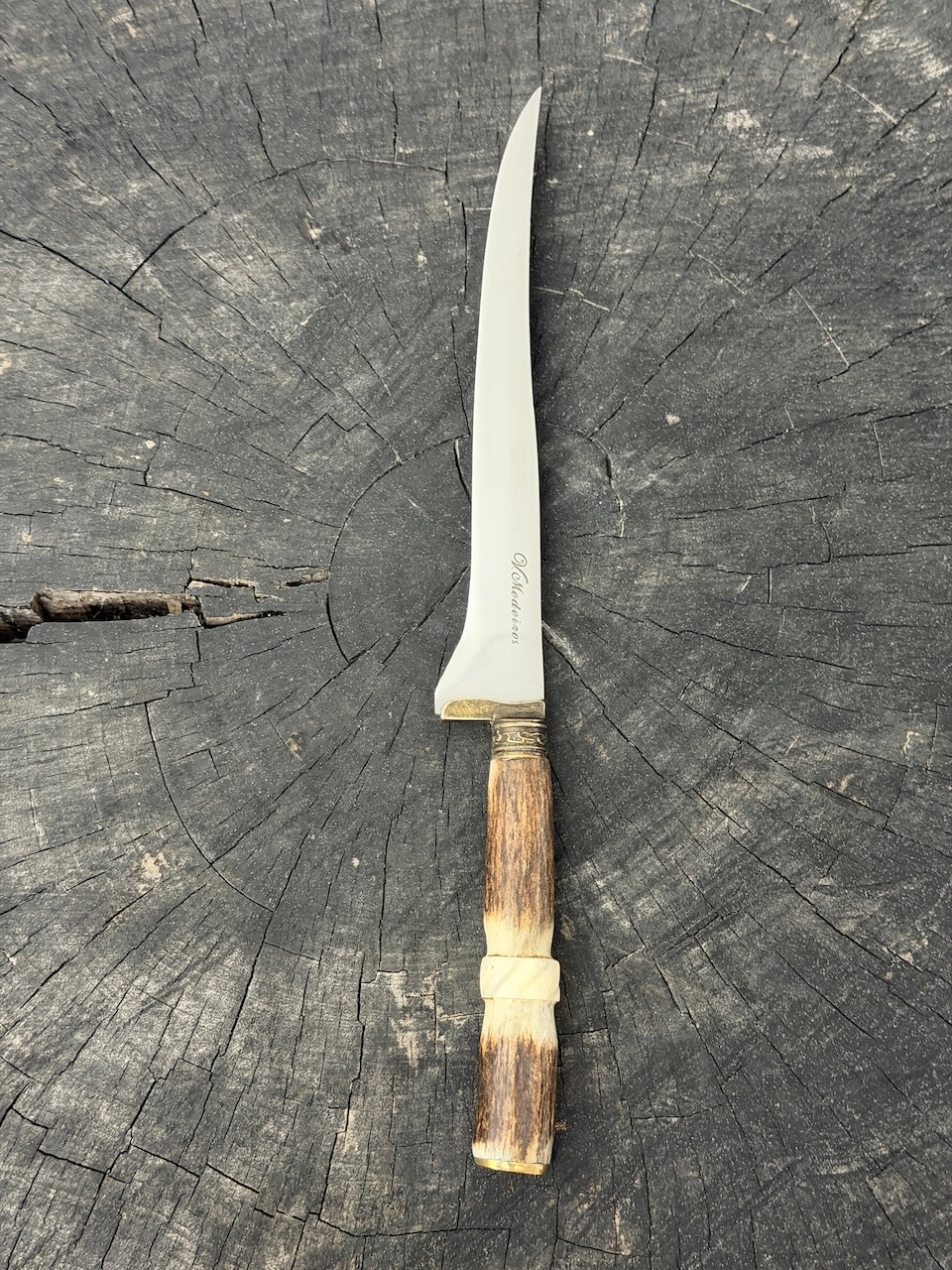 8" Boning Knife, Deer Antler, SS420 - 200mm