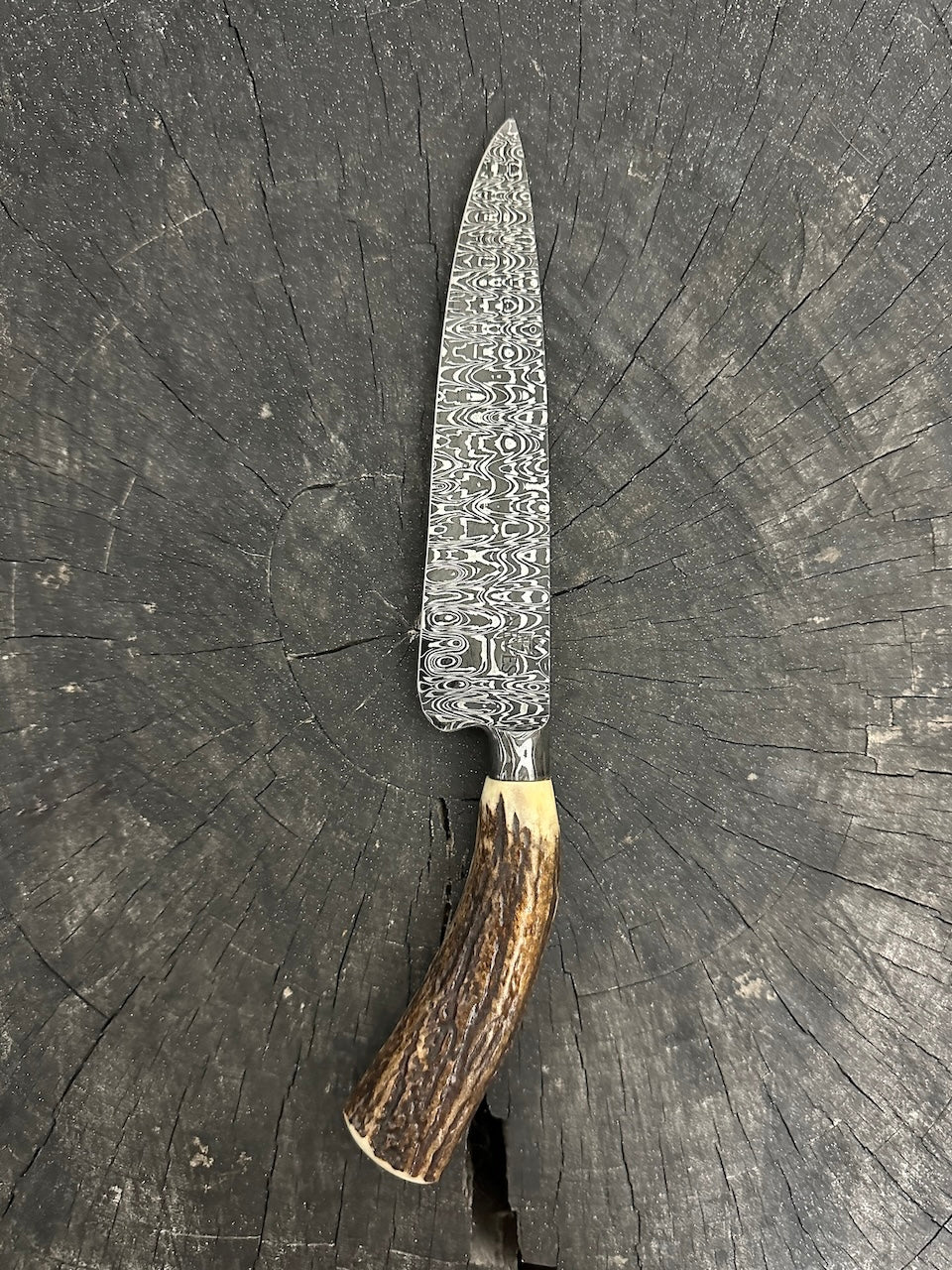 6.5" Neves Damascus Matrix Knife 200 Layers CS1095 15n20