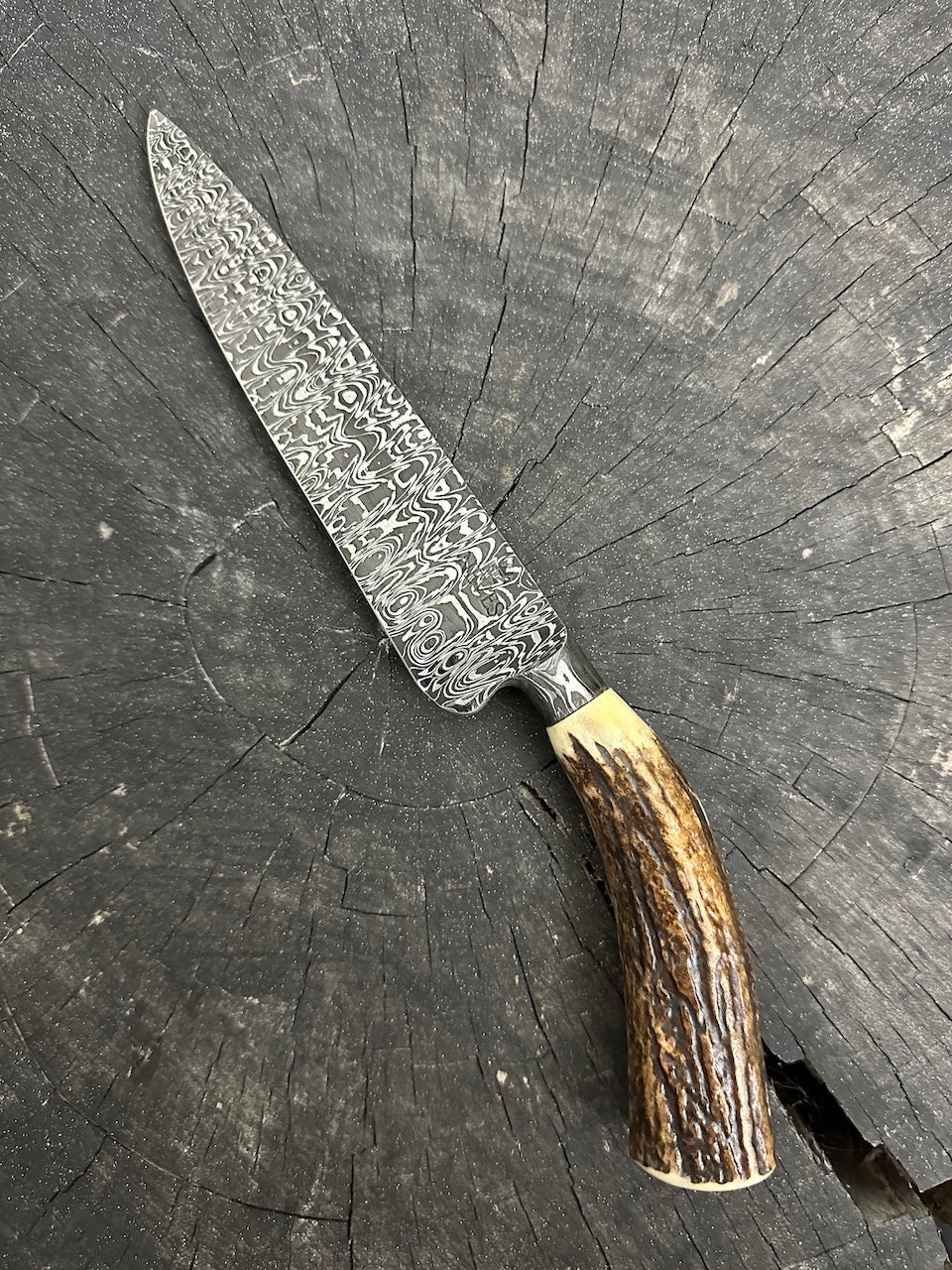 6.5" Neves Damascus Matrix Knife 200 Layers CS1095 15n20