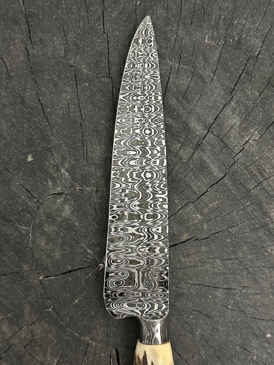 6.5" Neves Damascus Matrix Knife 200 Layers CS1095 15n20