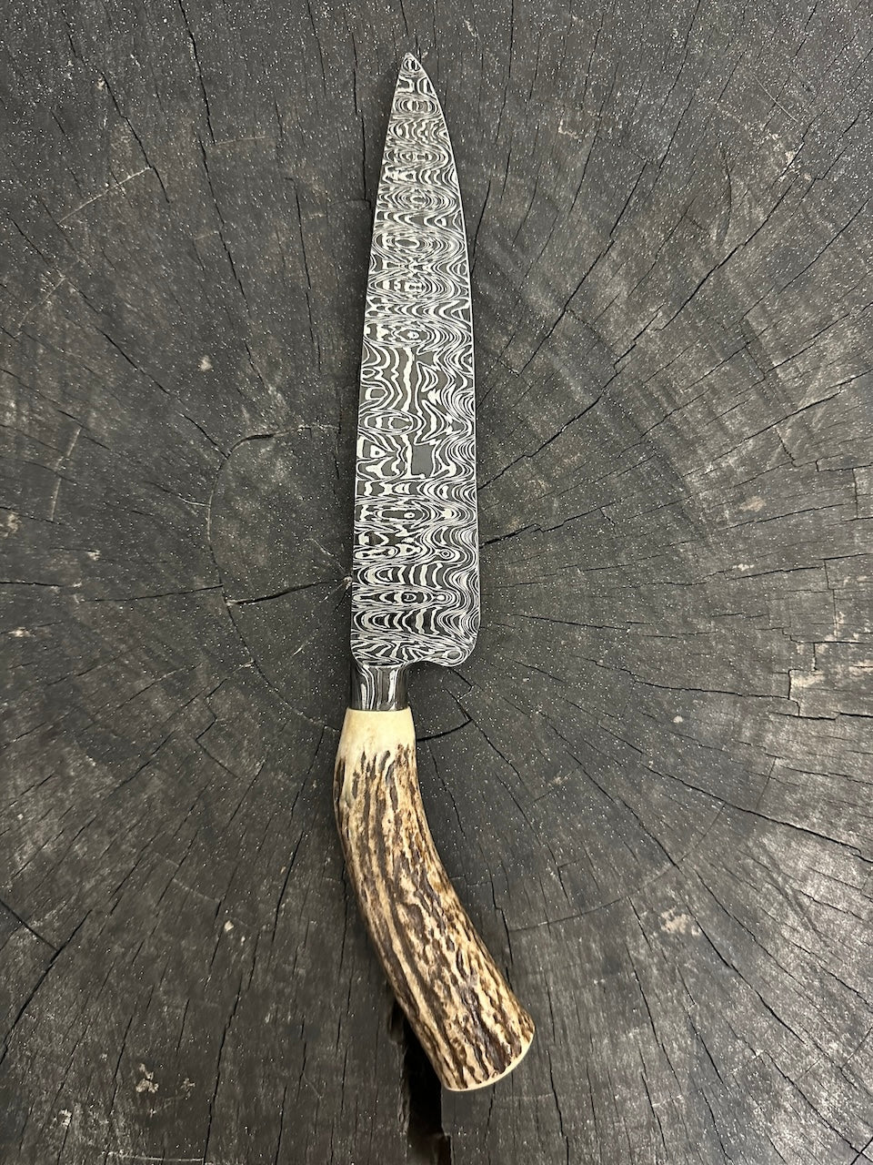 6.5" Neves Damascus Matrix Knife 200 Layers CS1095 15n20