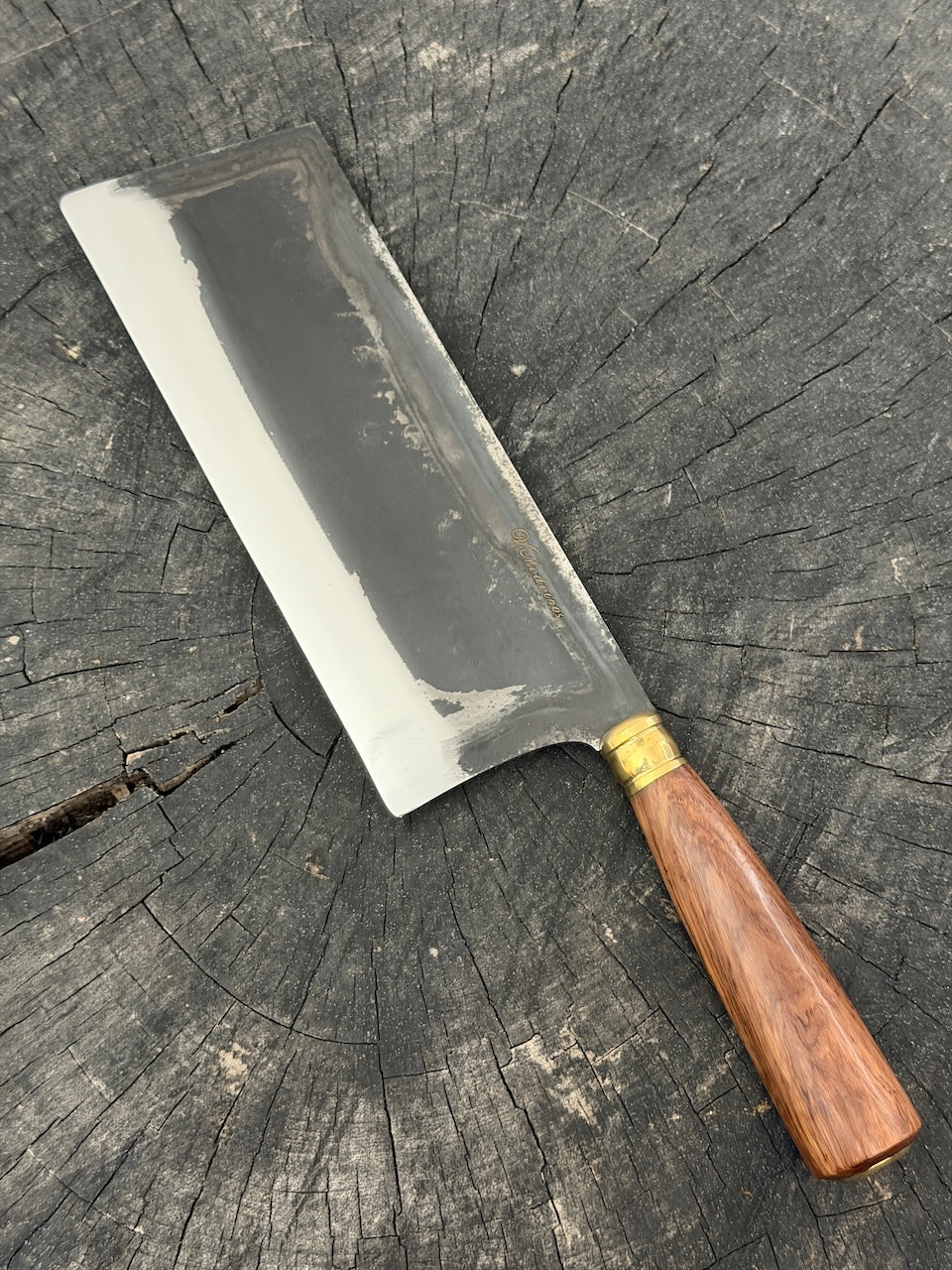 8" Chefs Cleaver, Native Ironwood, RSS440 - 200mm