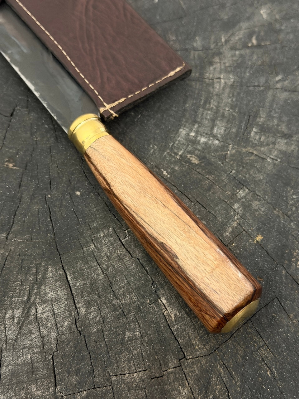 8" Chefs Cleaver, Native Ironwood, RSS440 - 200mm
