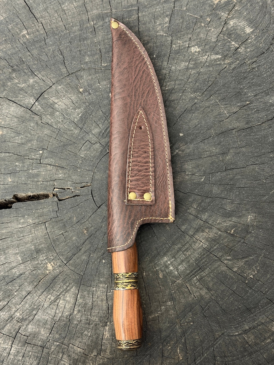 8" Picanha Chef Knife, Jacaranda Hardwood, SS440 - 200mm