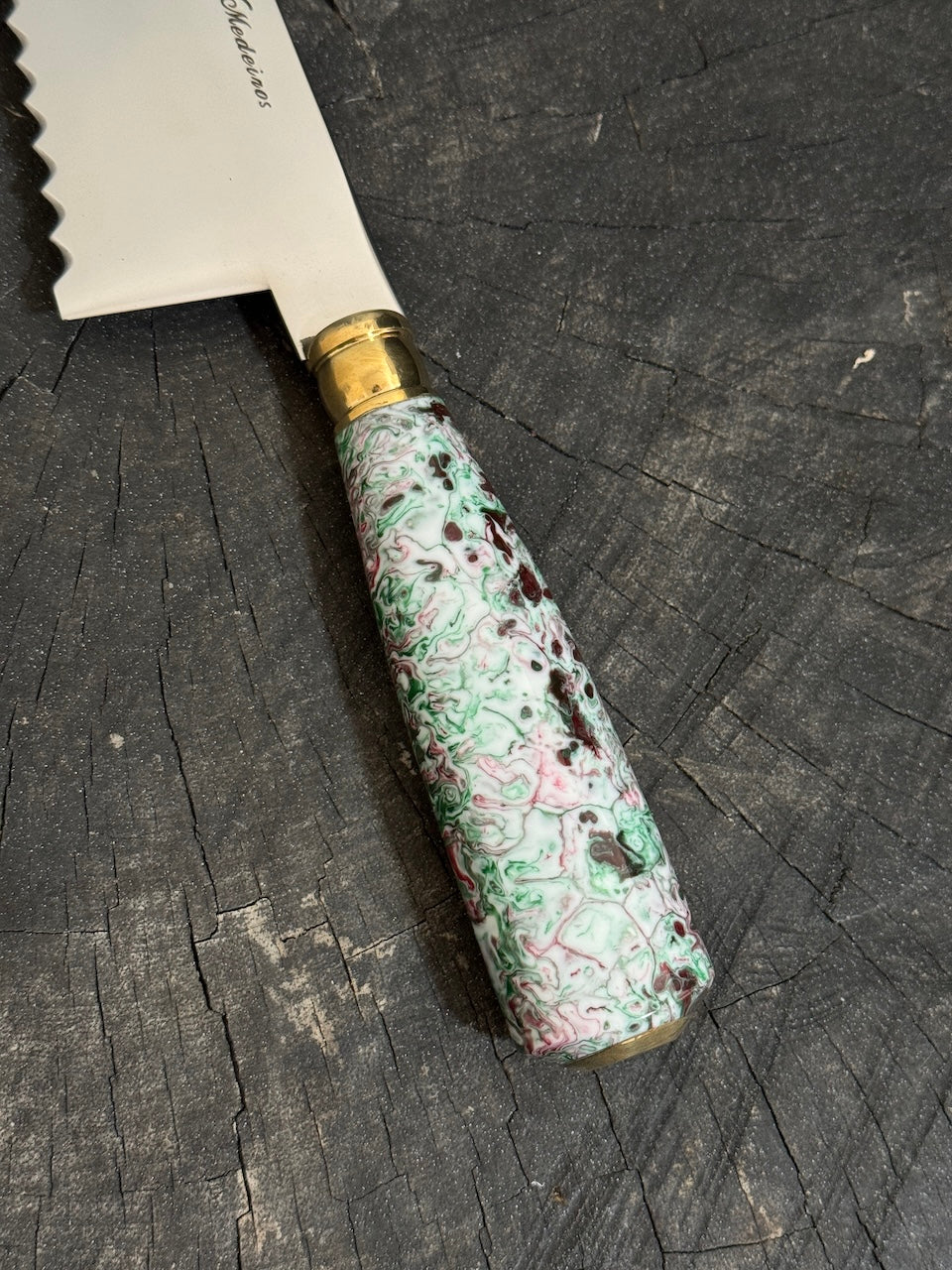 8" Bread & Roast Knife, Custom Block, SS420c - 200mm