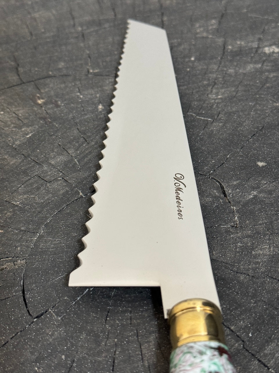 8" Bread & Roast Knife, Custom Block, SS420c - 200mm