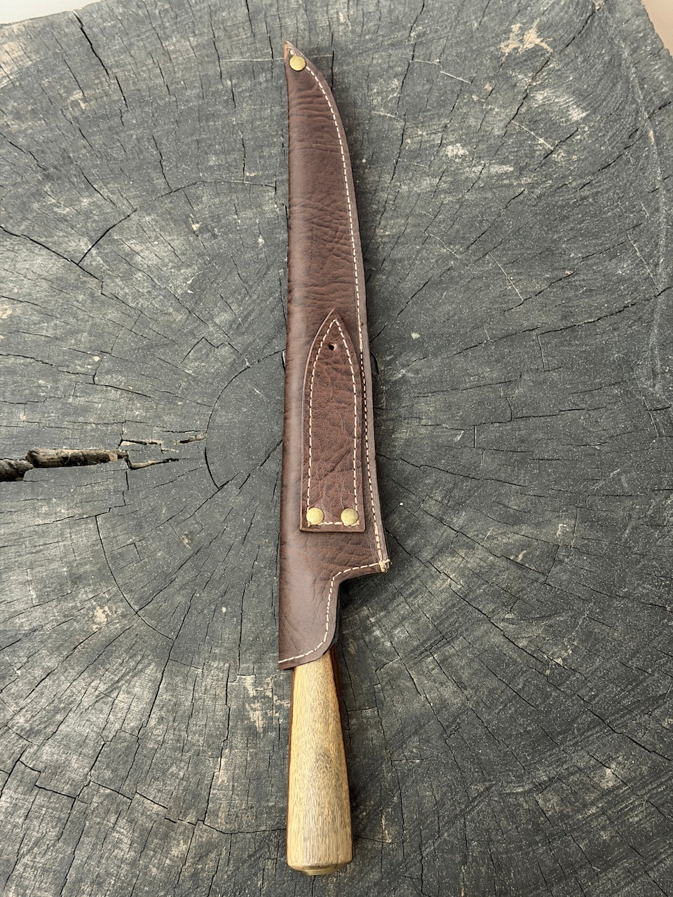 10" Chimango Knife, Brauninha Hardwood , SS440 - 250mm