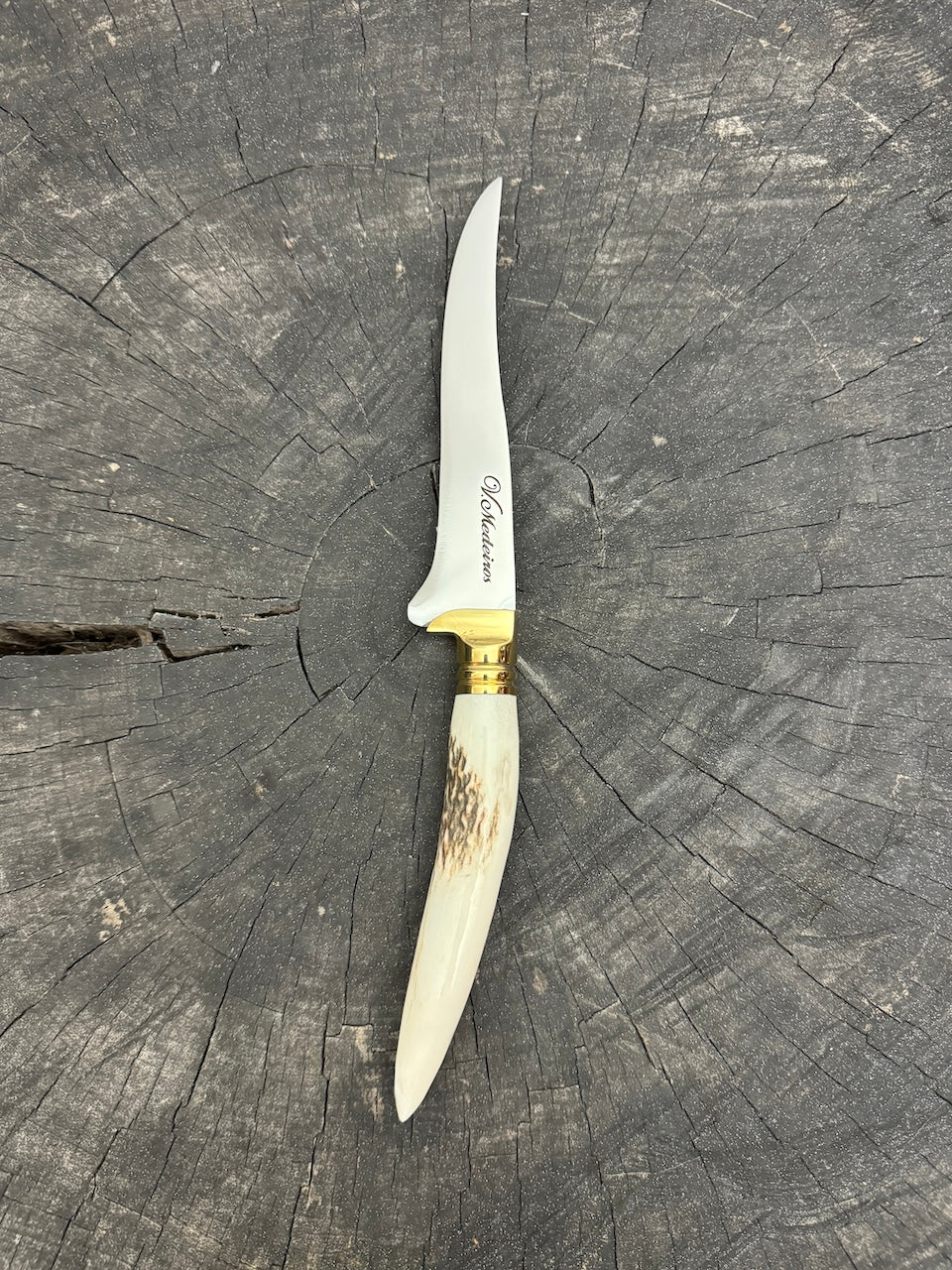 5" Boning Knife, Deer Antler, SS420 - 130mm