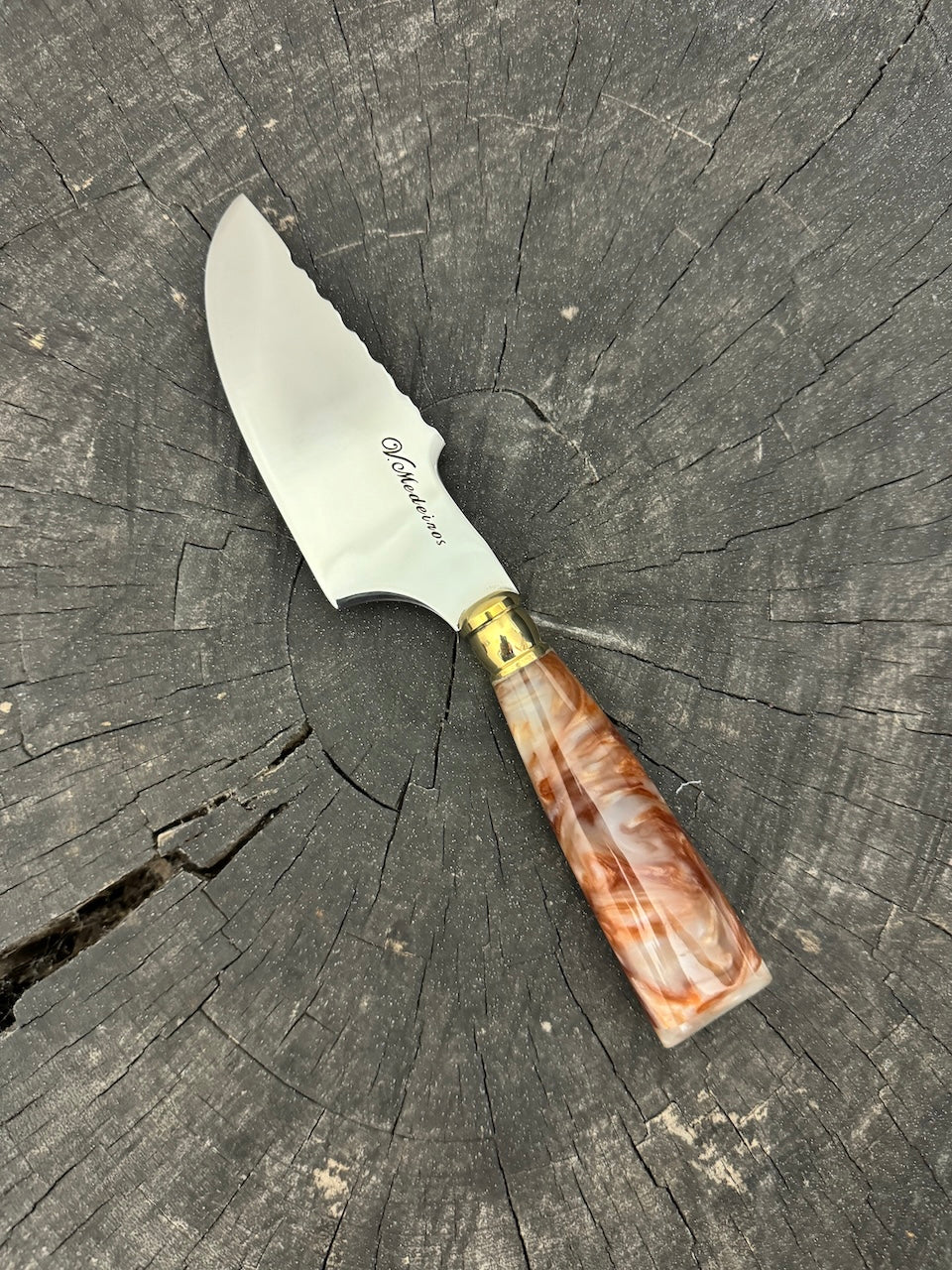 4” Skinner Knife, Custom Block - SS420 - 105mm