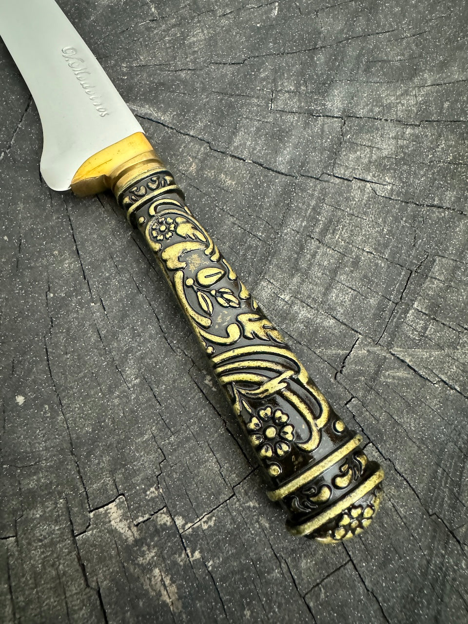 8" Boning Knife, Brass Handle, SS420 - 200mm