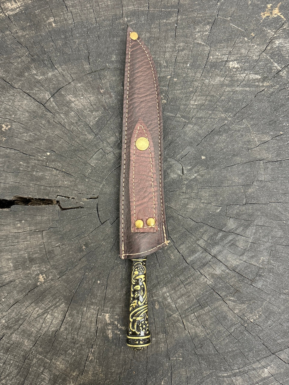 8" Boning Knife, Brass Handle, SS420 - 200mm
