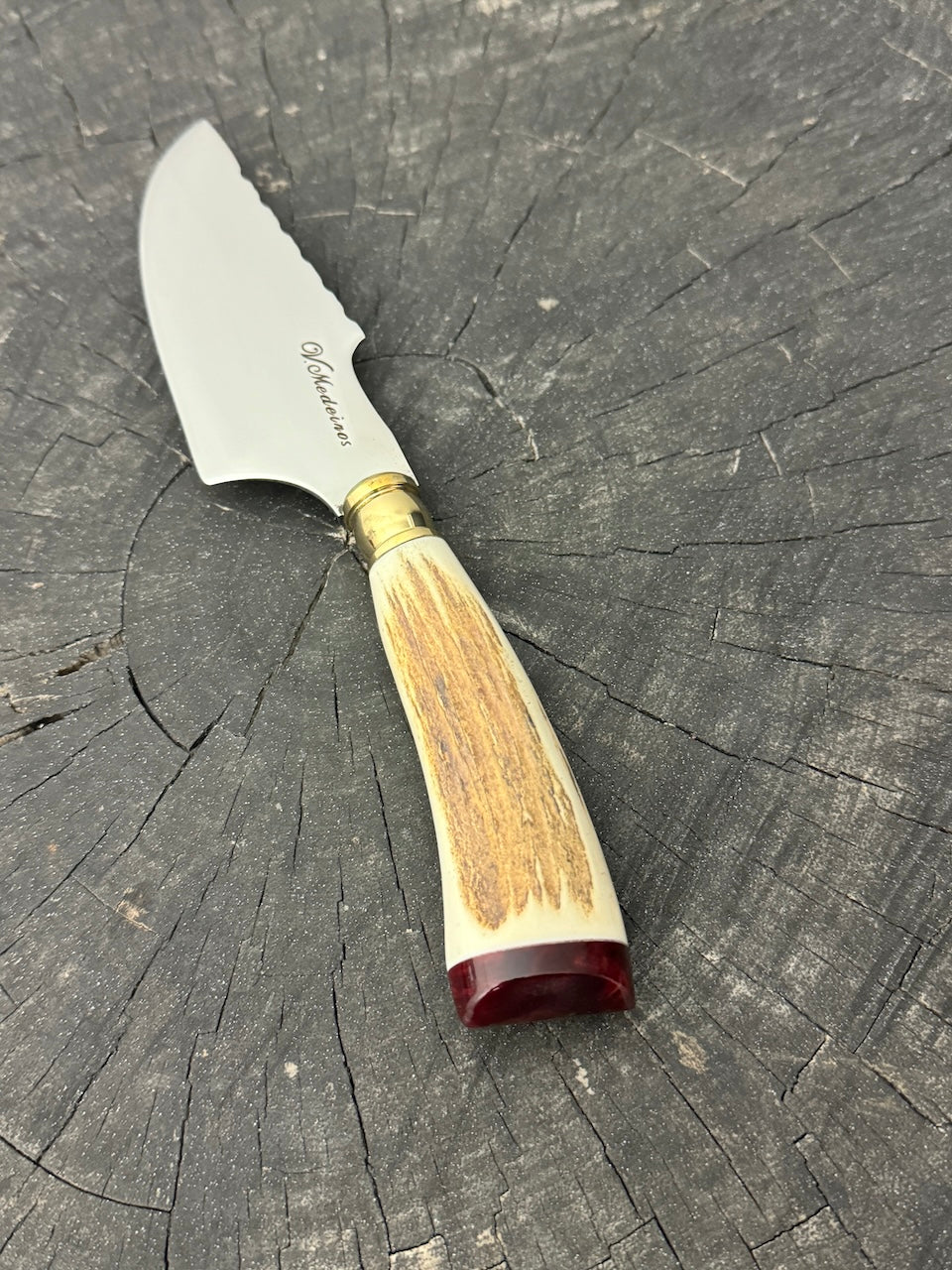 4” Skinner Knife, Deer Antler - SS420 - 105mm