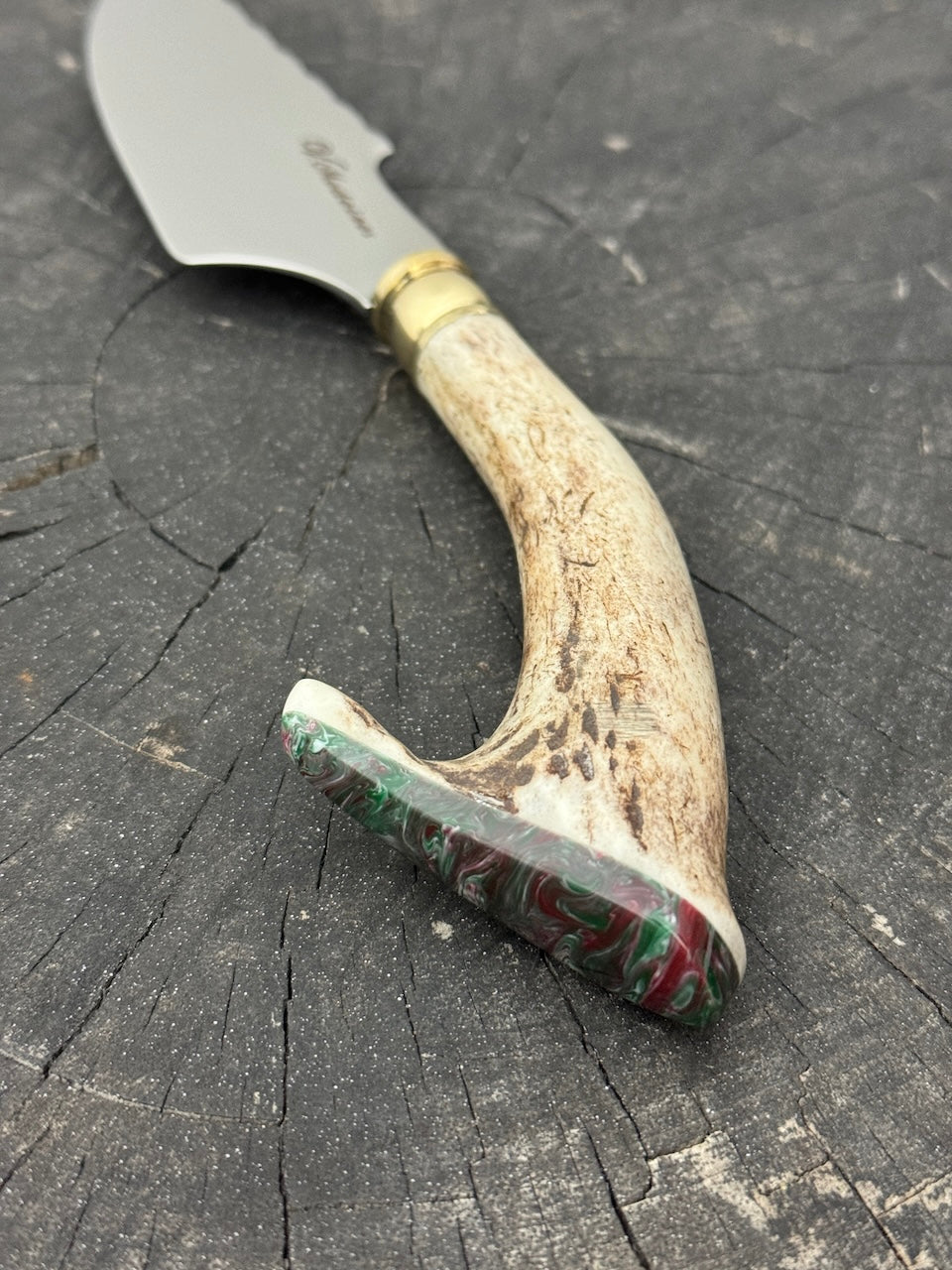 4” Skinner Knife, Deer Antler - SS420 - 105mm