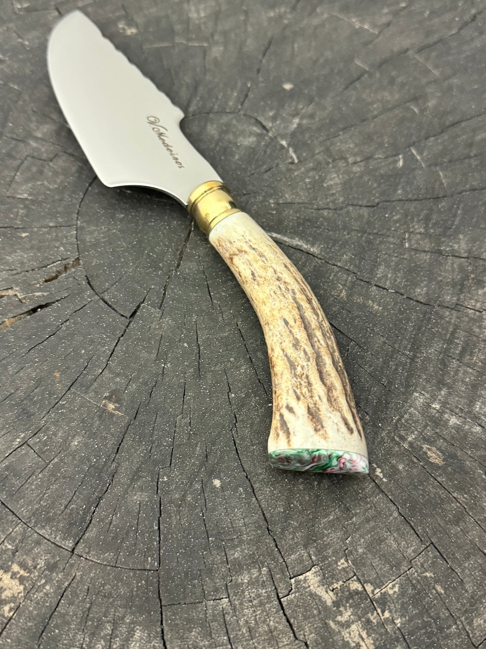 4” Skinner Knife, Deer Antler - SS420 - 105mm