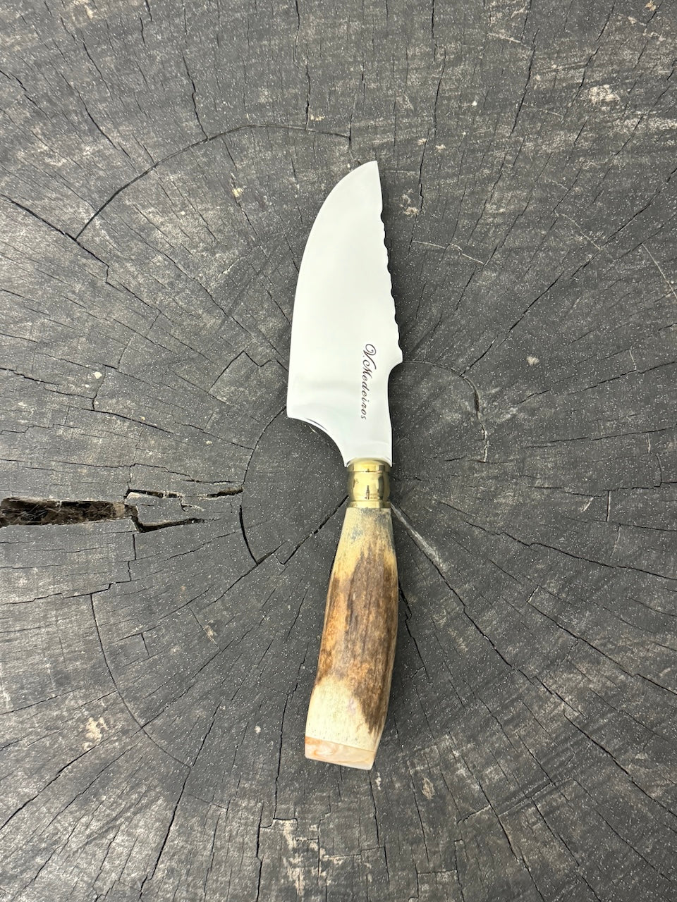 4” Skinner Knife, Deer Antler - SS420 - 105mm