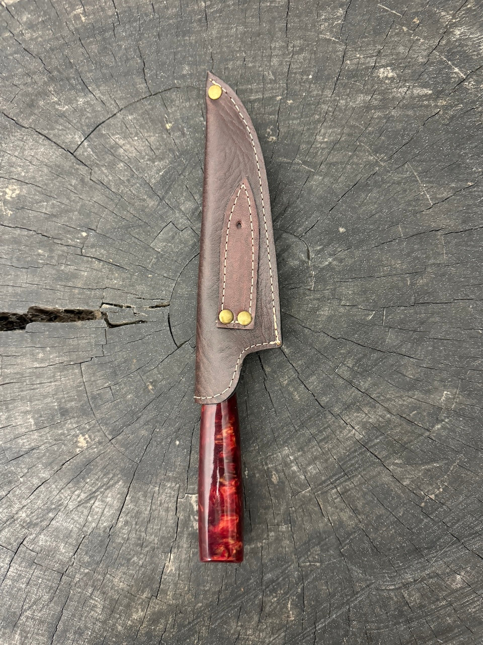 6" Utility Knife, Custom Block, SS440 - 150mm