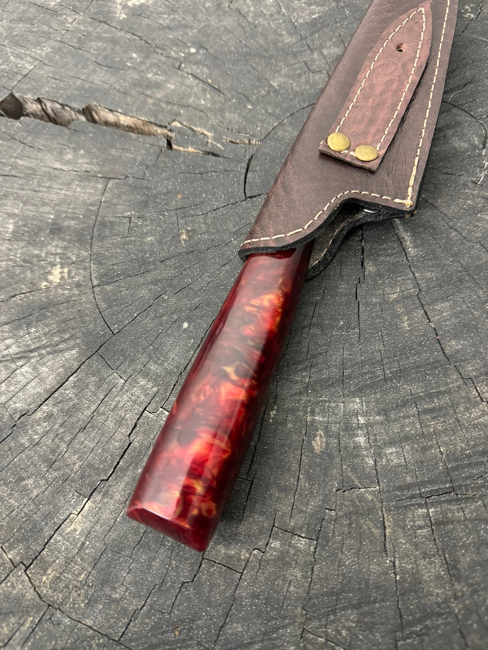 6" Utility Knife, Custom Block, SS440 - 150mm