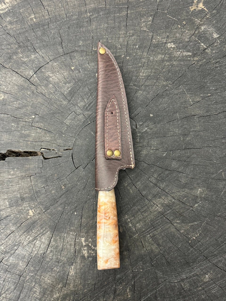 6" Utility Knife, Custom Block, SS440 - 150mm