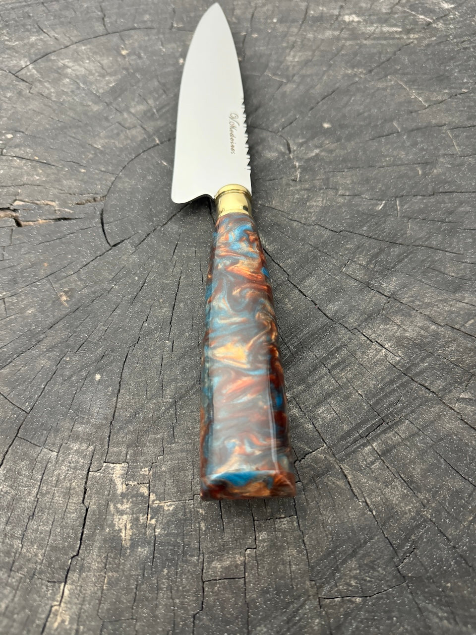 6" Utility Knife, Custom Block, SS440 - 150mm